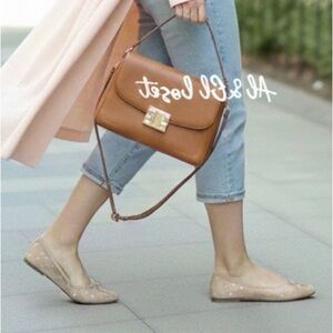 POP Cardio Nude Multi Crystal Ballet Vegan Flats Size 10 M New in Box